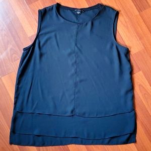 Metaphor sleeveless black blouses